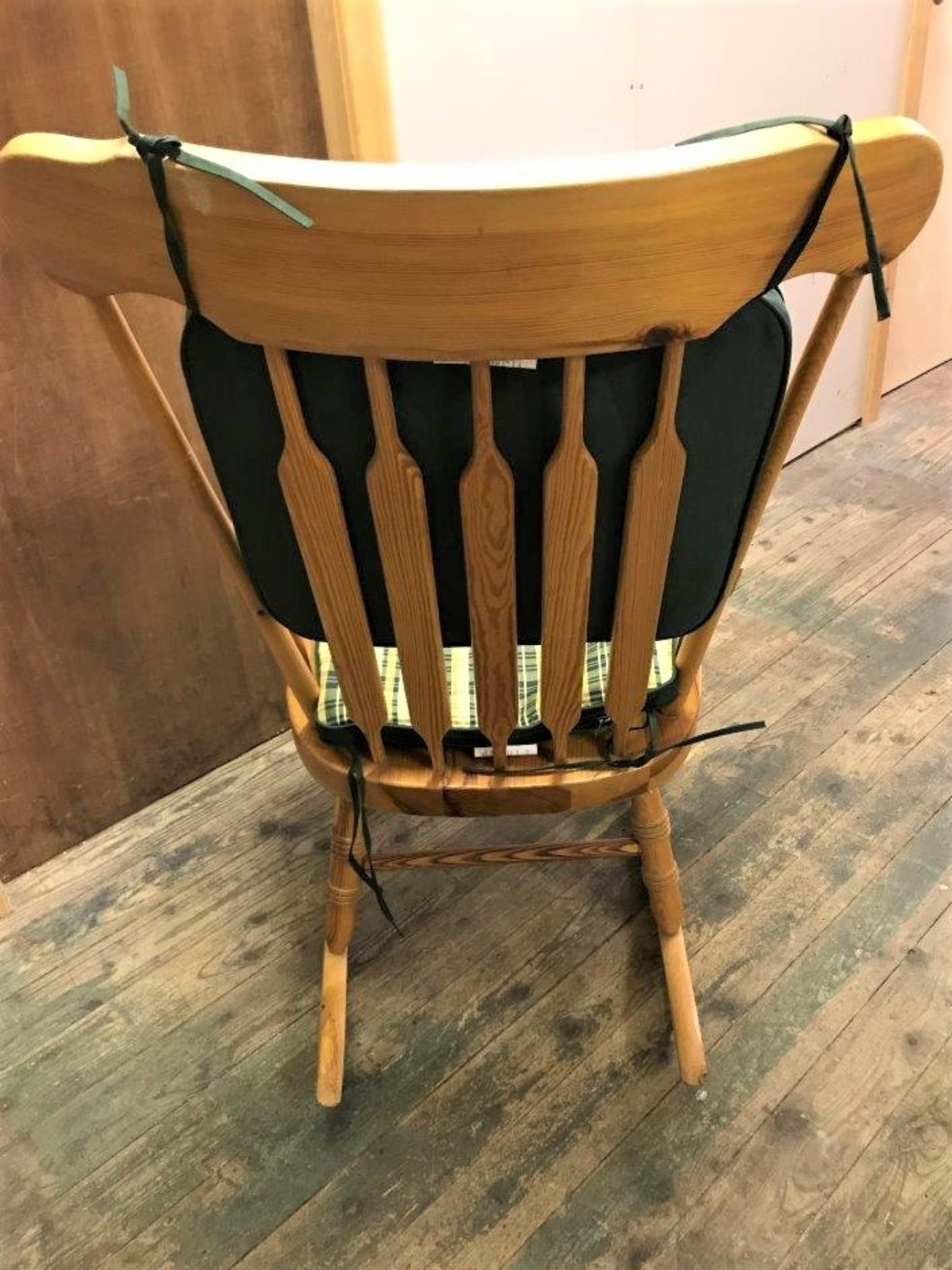 Solid Pine Rocking Chair c/w Cushions