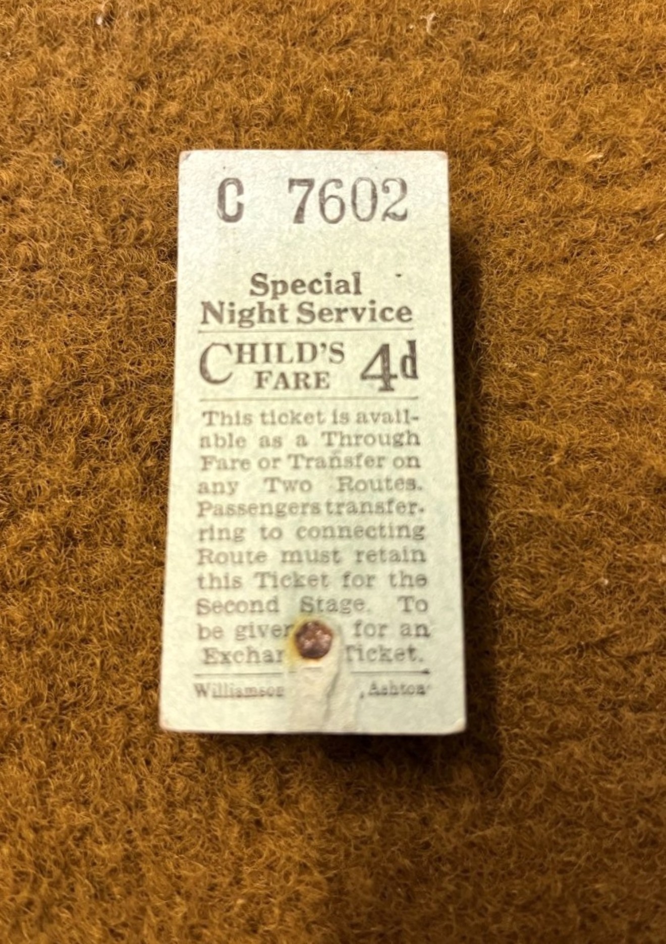 Vintage Block of Leicester City Transport Bus Tickets