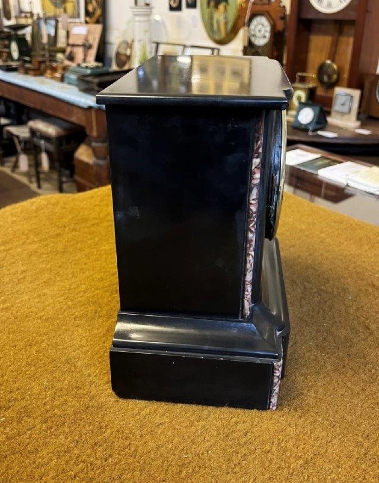 Antique Slate and Marble Mantel Clock