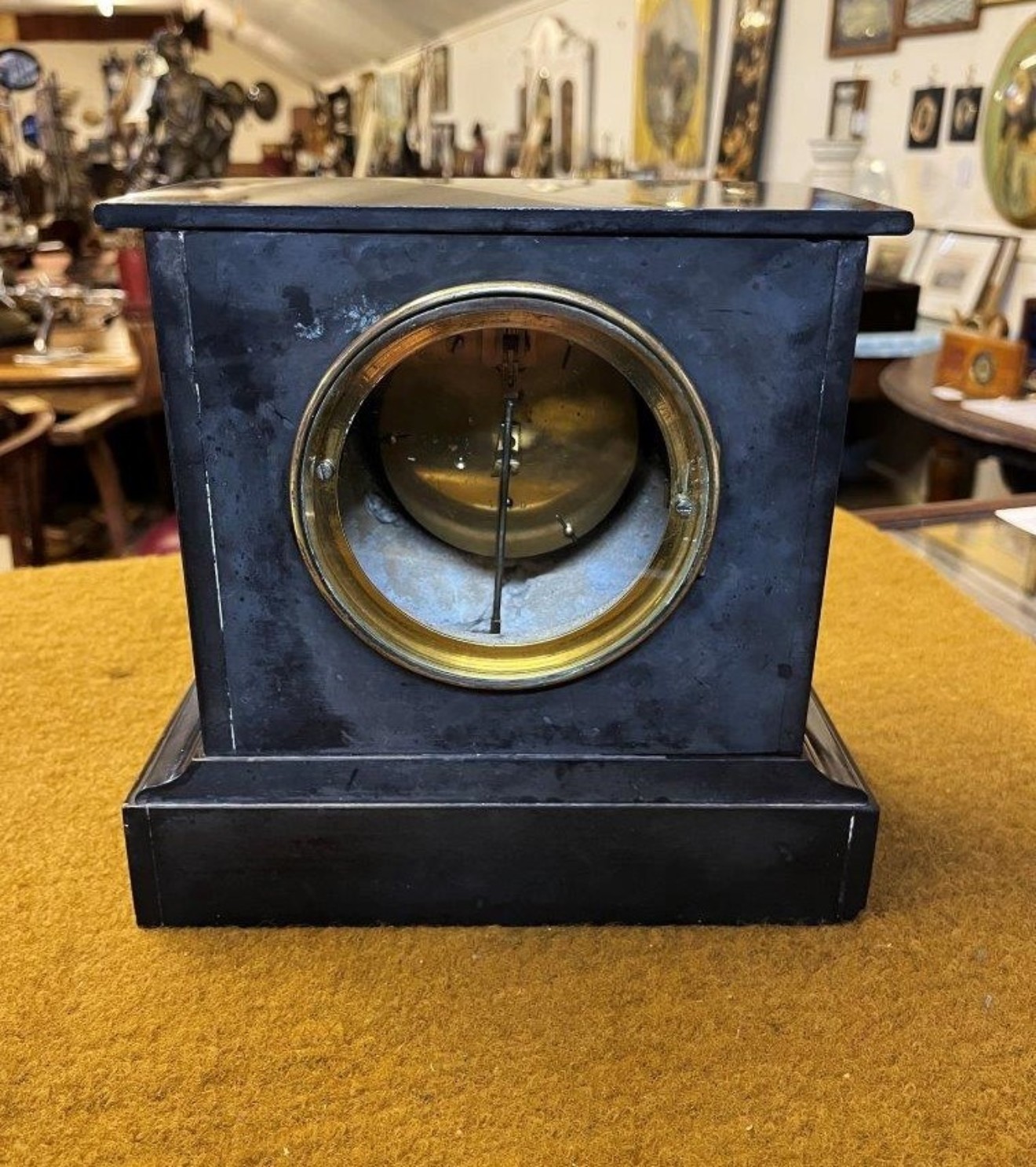 Antique Slate and Marble Mantel Clock