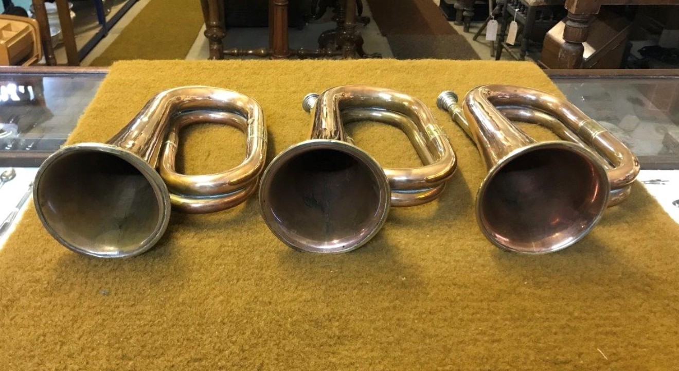 Vintage Military BugleCopper / Brass with Plated Mouthpiece