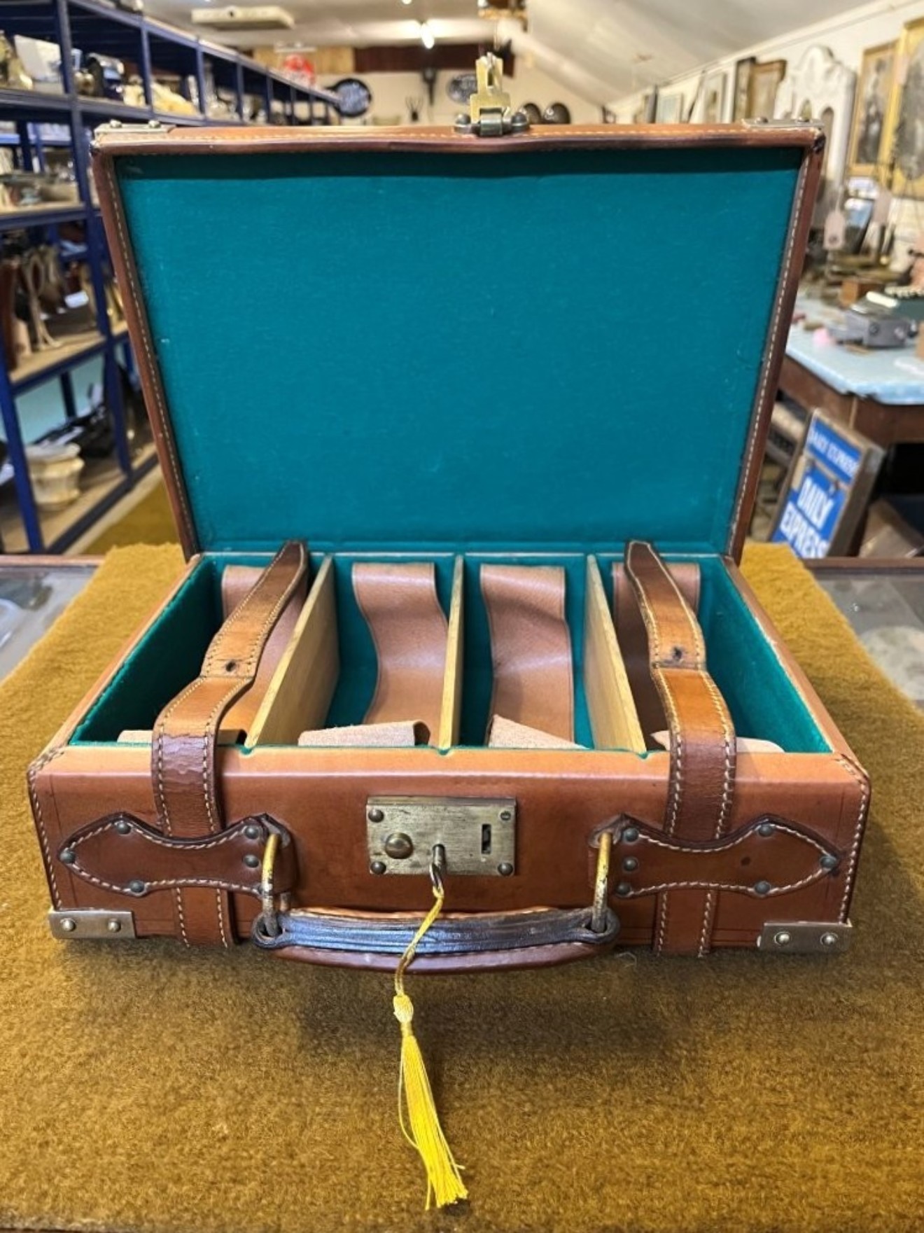 Vintage Leather Cartridge Case