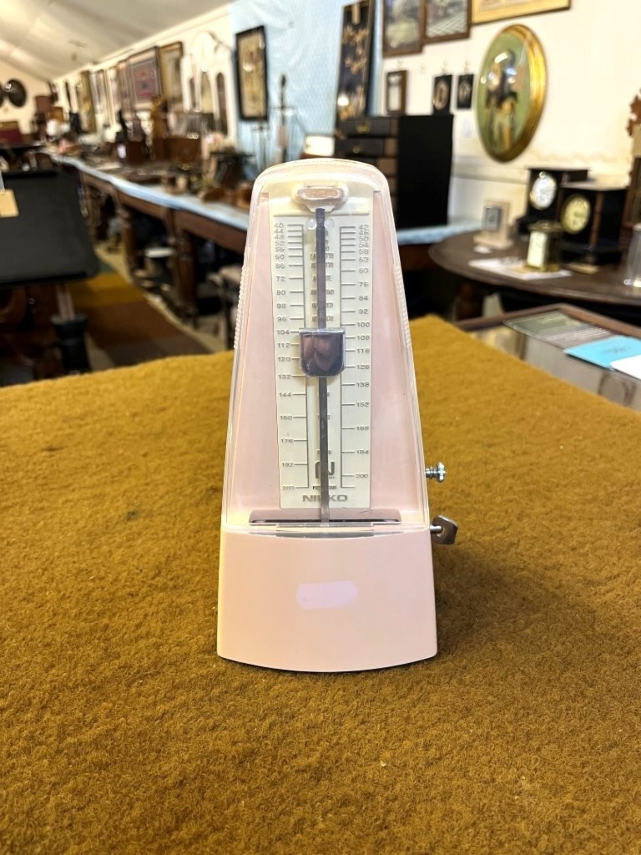 Vintage Pearl Pink Bakelite Metronome