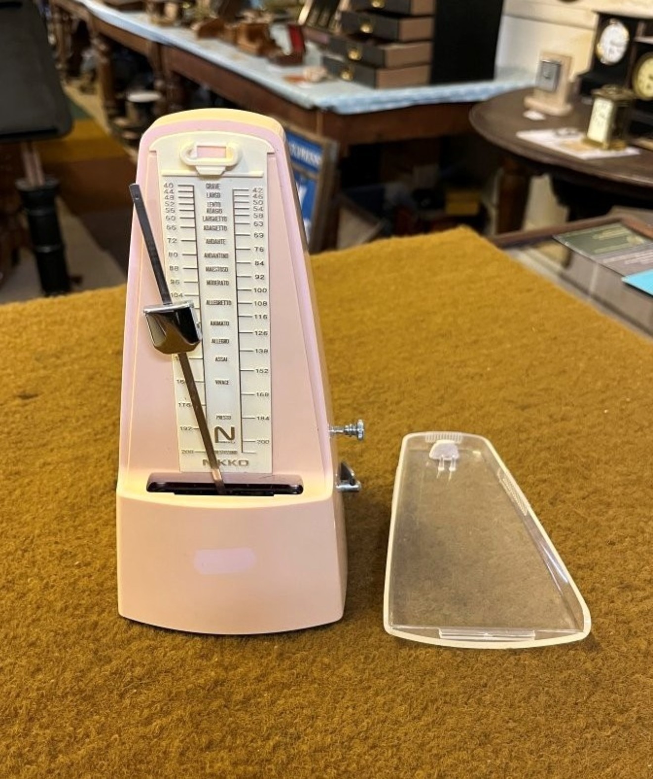 Vintage Pearl Pink Bakelite Metronome