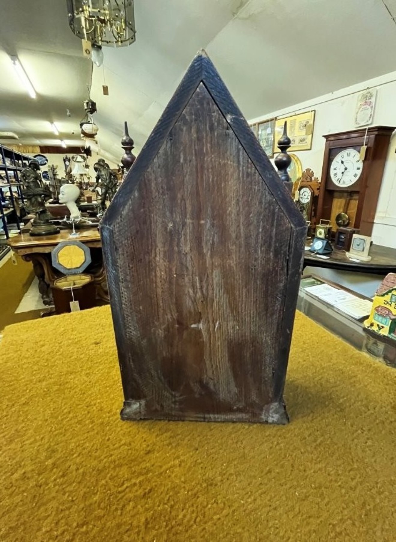 Victorian Sharp Gothic Steeple Mantel Clock with Alarm by Jerome & Co New Haven USA