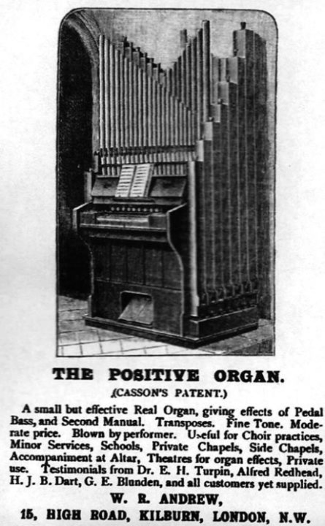 Church Pipe Organ Originally in Glengairn Church Aberdeenshire