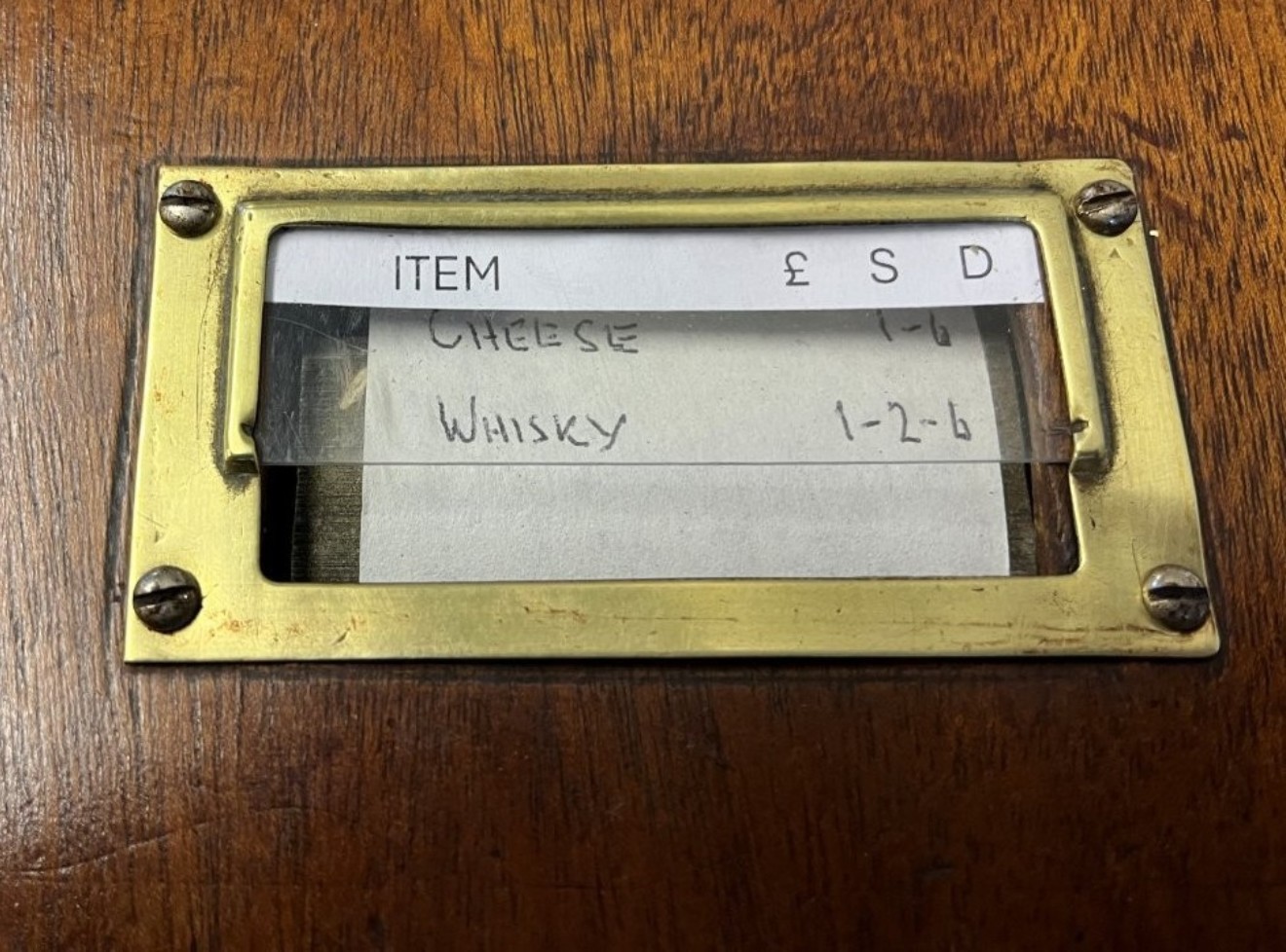 Vintage Mahogany Counter Top Cash Register