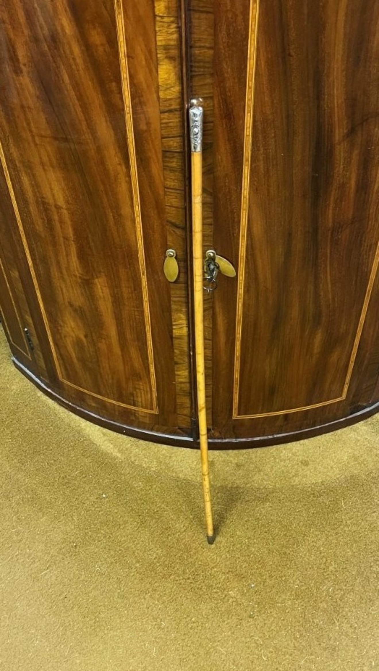 Vintage Royal Marines Bamboo Swagger Stick