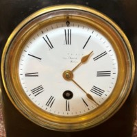 Antique Slate and Marble Mantel Clock