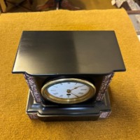 Antique Slate and Marble Mantel Clock