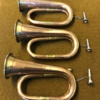 Vintage Military BugleCopper / Brass with Plated Mouthpiece