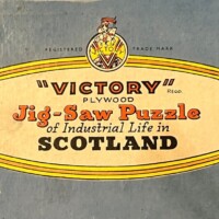 Vintage "Victory" Plywood Jigsaw Puzzle of Industrial Life in Scotland