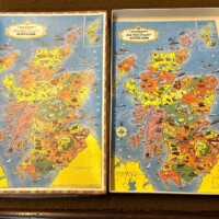 Vintage "Victory" Plywood Jigsaw Puzzle of Industrial Life in Scotland