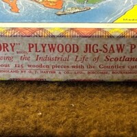 Vintage "Victory" Plywood Jigsaw Puzzle of Industrial Life in Scotland