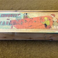 Vintage French Croquet de Table Table Top Croquet Set