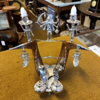 Vintage Anglo Indian Ram Horn Inkwell / Pen Rest