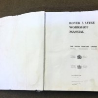 Rover 3 Litre Workshop Manual