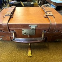 Vintage Leather Cartridge Case