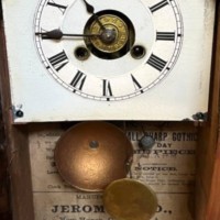 Victorian Sharp Gothic Steeple Mantel Clock with Alarm by Jerome & Co New Haven USA