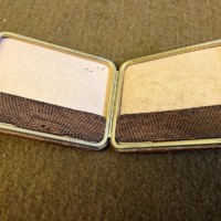 Vintage Leather Faux Snakeskin Card Case Monogramed JR
