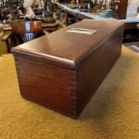 Vintage Mahogany Counter Top Cash Register