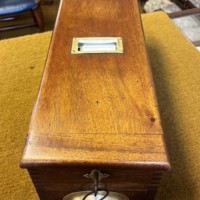 Vintage Mahogany Counter Top Cash Register