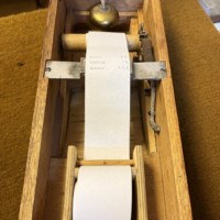 Vintage Mahogany Counter Top Cash Register