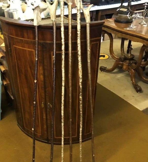 Walking / Stalking Stag Horn Handle Thumb Sticks