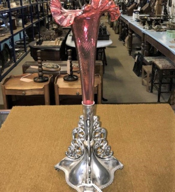 Cranberry Glass Epergne15