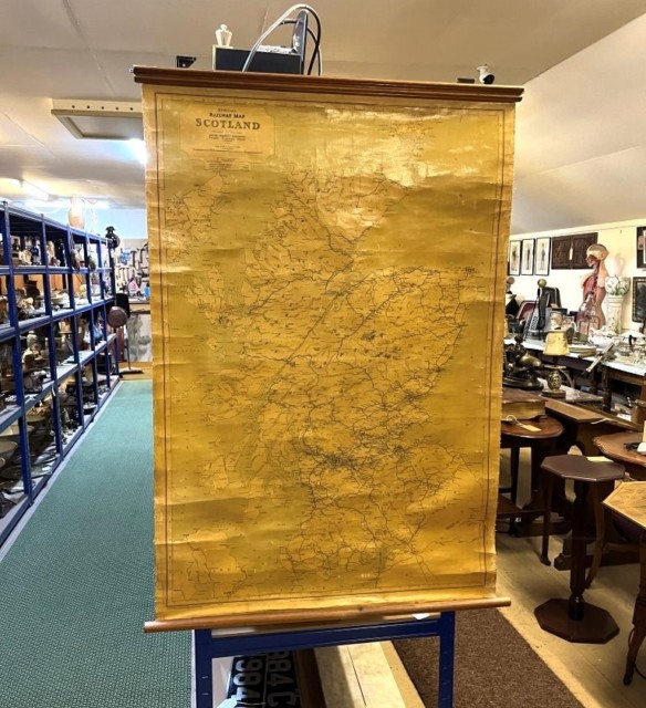 Vintage Official Railway Map of Scotland