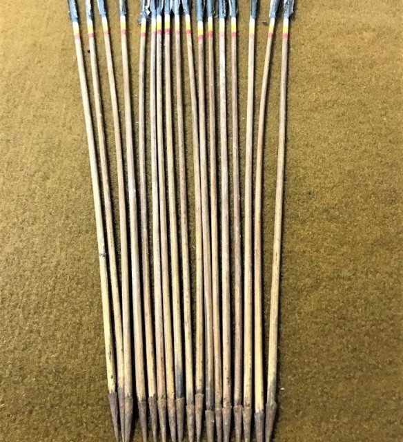 Vintage French Archery Arrows Set of 17