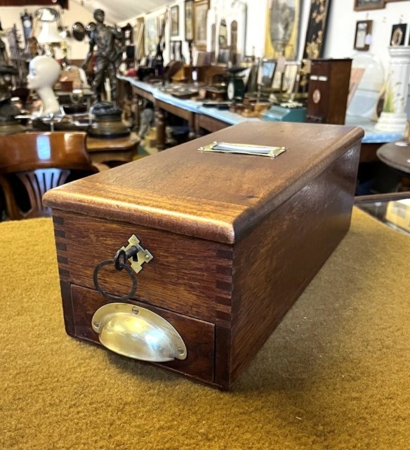 Vintage Mahogany Counter Top Cash Register